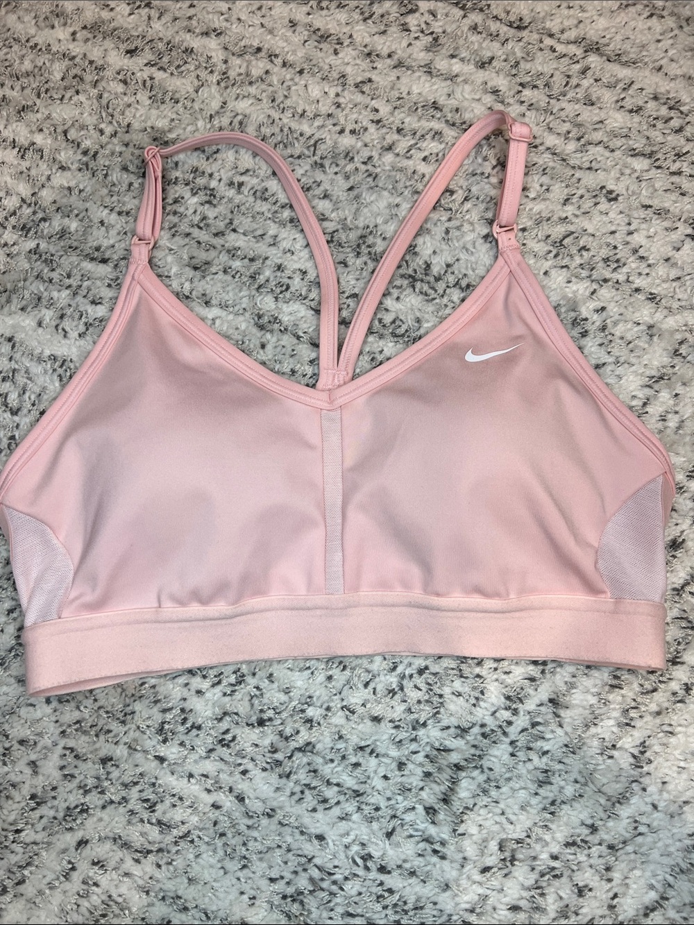 Like New Nike Dri-Fit Coral Pink Strappy Sports Bra